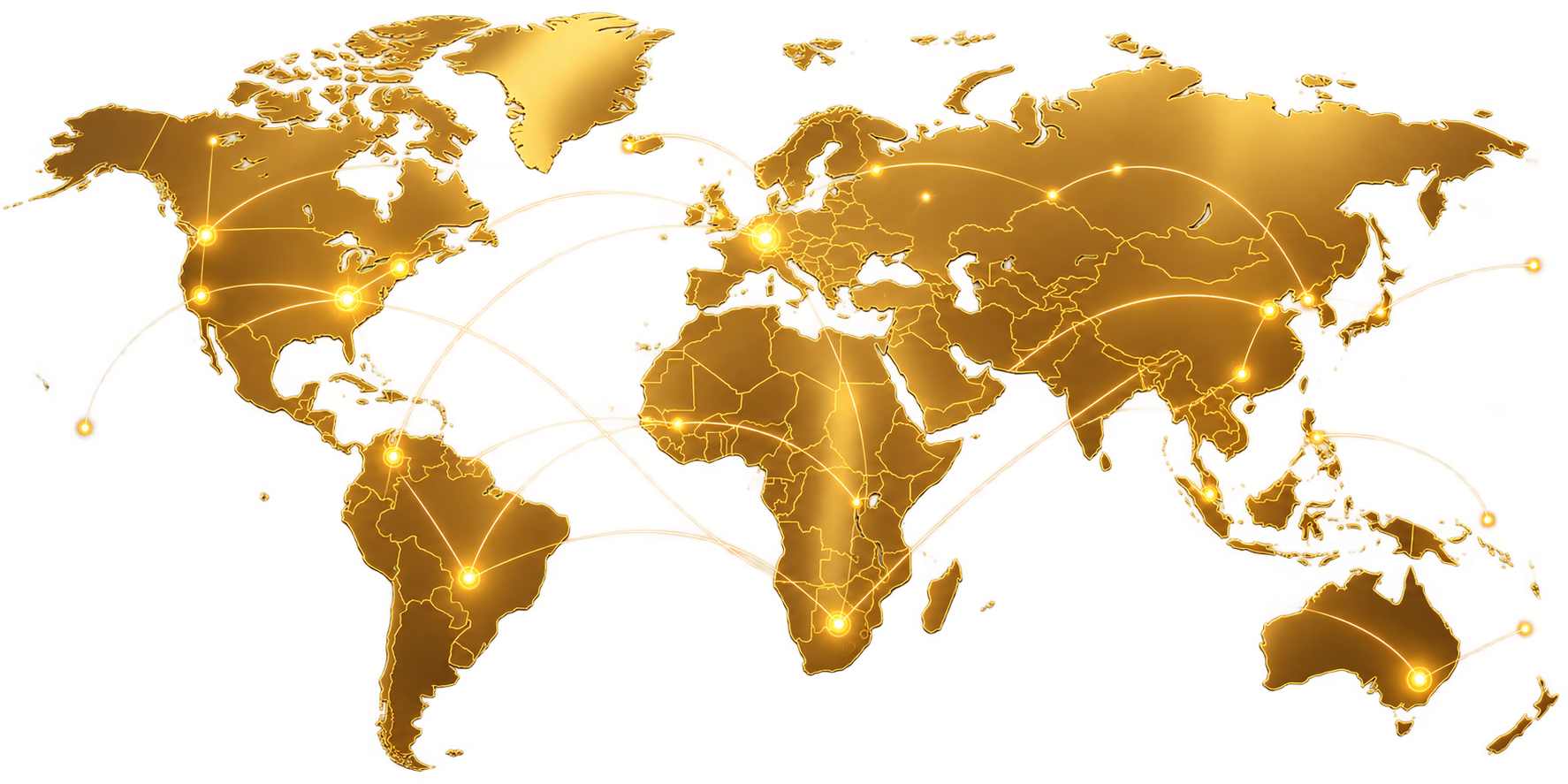 JOFÉ International Logistics global reach map showing worldwide shipping network